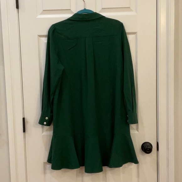 Tuckernuck Hunter Green Callahan Crepe Dress - Picture 3 of 3